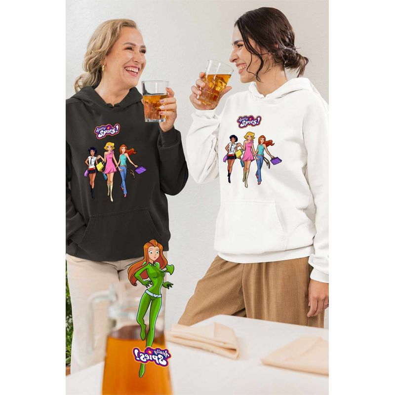 Fashion, accesorii si bijuterii - Femei - Imbracaminte femei - Hanorace femei - Hanorac Femei Spioanele Shopping Servicii Secrete, alb, marime 2XL - Infinity.ro