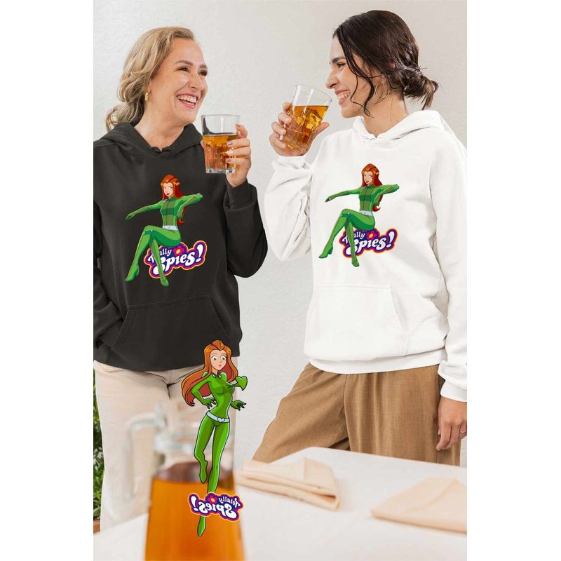 Fashion, accesorii si bijuterii - Femei - Imbracaminte femei - Hanorace femei - Hanorac Femei Spioanele Sam Totally Spies, alb, marime 2XL - Infinity.ro