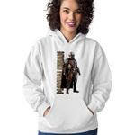 Fashion, accesorii si bijuterii - Femei - Imbracaminte femei - Hanorace femei - Hanorac Femei Star Wars Mandalorian, alb, marime 2XL - Infinity.ro