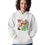 Fashion, accesorii si bijuterii - Femei - Imbracaminte femei - Hanorace femei - Hanorac Femei Steal a Brainrot Noobinis Roblox Meme, alb, marime 2XL - Infinity.ro