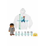 Fashion, accesorii si bijuterii - Femei - Imbracaminte femei - Hanorace femei - Hanorac Femei Steal Brainrot Clickerrinocrabo Roblox Meme, alb, marime 2XL - Infinity.ro