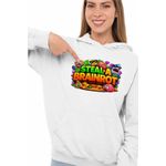 Fashion, accesorii si bijuterii - Femei - Imbracaminte femei - Hanorace femei - Hanorac Femei Steal a Brainrot Roblox Meme, alb, marime 2XL - Infinity.ro