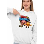 Fashion, accesorii si bijuterii - Femei - Imbracaminte femei - Hanorace femei - Hanorac Femei Steal Brainrot Snailenzo Roblox Meme, alb, marime 2XL - Infinity.ro