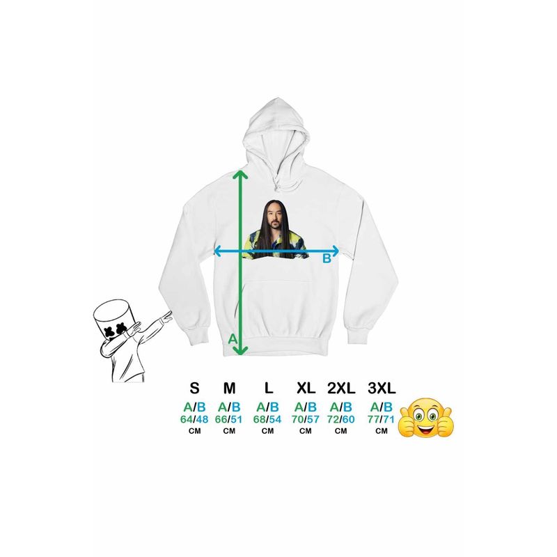 Fashion, accesorii si bijuterii - Femei - Imbracaminte femei - Hanorace femei - Hanorac Femei Steve Aoki Vibe, alb, marime 2XL - Infinity.ro