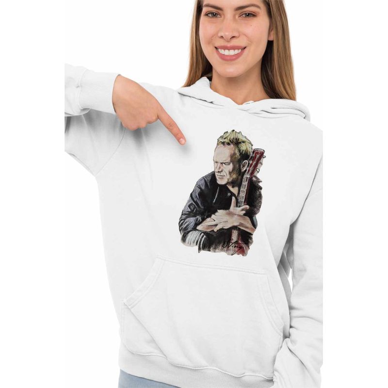 Fashion, accesorii si bijuterii - Femei - Imbracaminte femei - Hanorace femei - Hanorac Femei Sting Dream, alb, marime 2XL - Infinity.ro