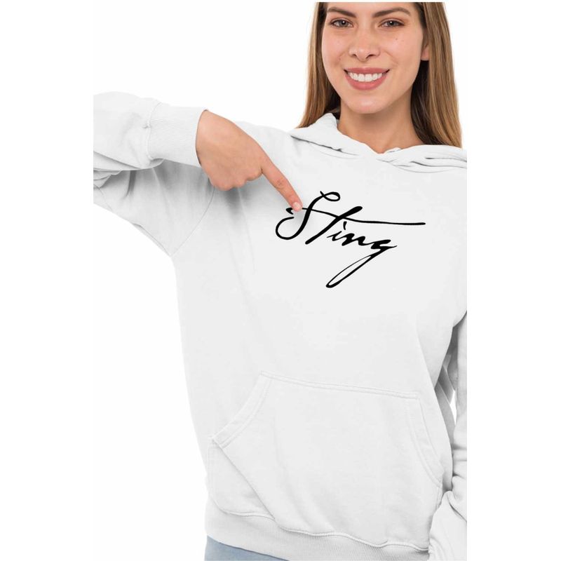 Fashion, accesorii si bijuterii - Femei - Imbracaminte femei - Hanorace femei - Hanorac Femei Sting, alb, marime 2XL - Infinity.ro
