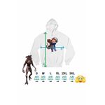 Fashion, accesorii si bijuterii - Femei - Imbracaminte femei - Hanorace femei - Hanorac Femei Stranger Things David Henderson Demogorgon Chibi, alb, marime 2XL - Infinity.ro