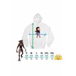 Fashion, accesorii si bijuterii - Femei - Imbracaminte femei - Hanorace femei - Hanorac Femei Stranger Things Eleven Demogorgon Chibi, alb, marime 2XL - Infinity.ro
