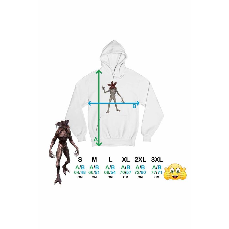 Fashion, accesorii si bijuterii - Femei - Imbracaminte femei - Hanorace femei - Hanorac Femei Stranger Things Demogorgon Demorgogon Monstru Abis, alb, marime 2XL - Infinity.ro