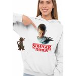 Fashion, accesorii si bijuterii - Femei - Imbracaminte femei - Hanorace femei - Hanorac Femei Stranger Things Eleven Jane Hopper, alb, marime 2XL - Infinity.ro
