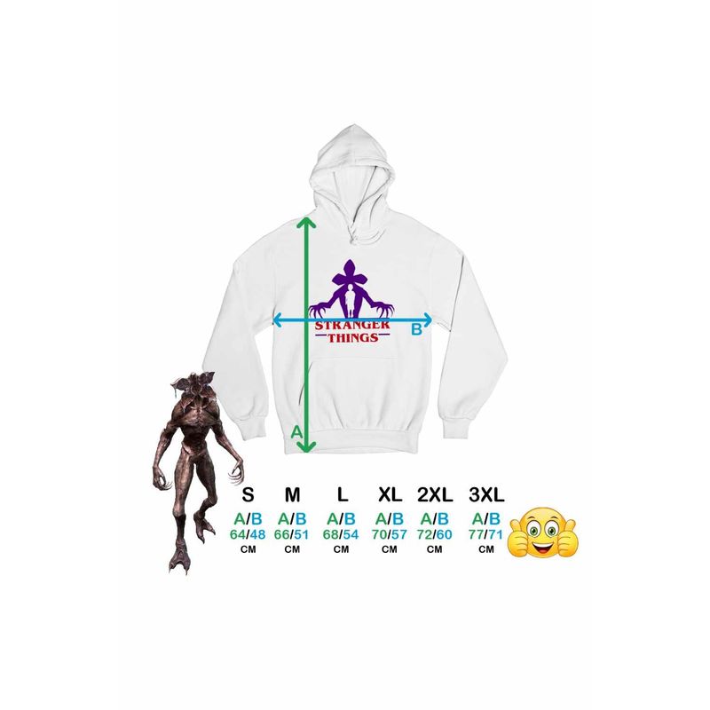Fashion, accesorii si bijuterii - Femei - Imbracaminte femei - Hanorace femei - Hanorac Femei Stranger Things Gate Abyss Abis Hell Demogorgon, alb, marime 2XL - Infinity.ro