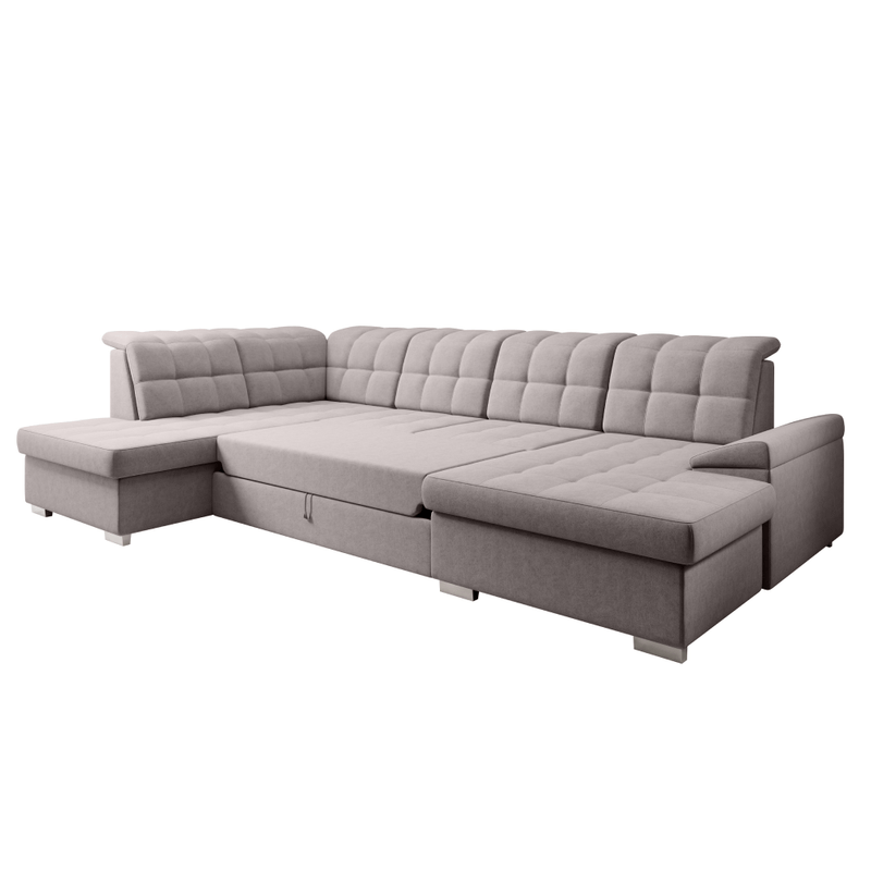 Casa si Gradina - Mobilier - Canapele si coltare - Canapele - Canapea extensibila, gri-bej Taupe, stanga, OREO U - Infinity.ro