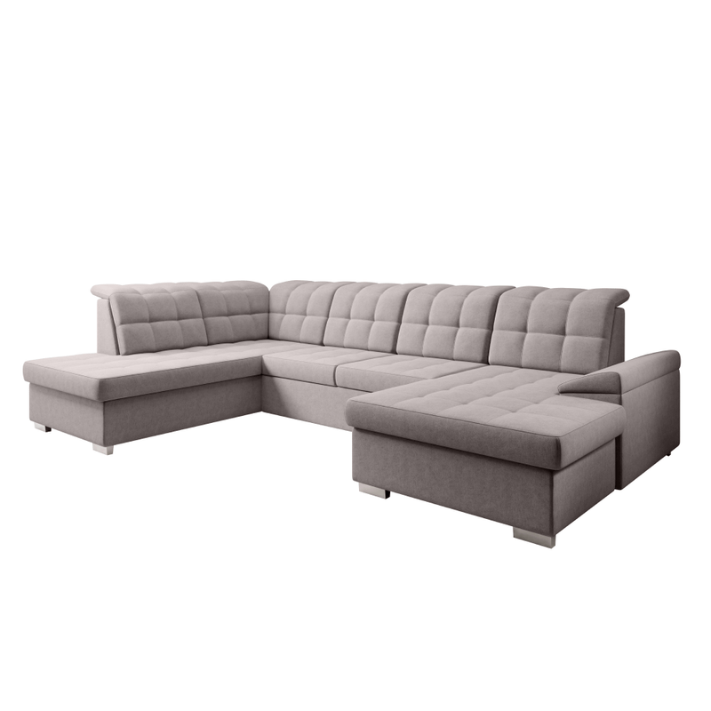 Casa si Gradina - Mobilier - Canapele si coltare - Canapele - Canapea extensibila, gri-bej Taupe, stanga, OREO U - Infinity.ro