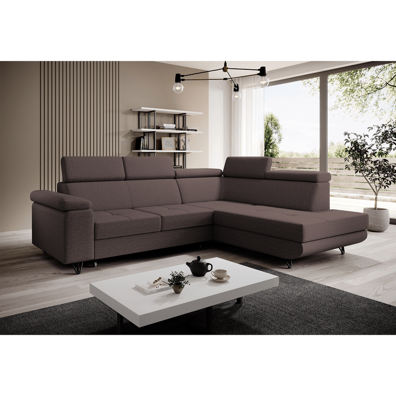 Casa si Gradina - Mobilier - Canapele si coltare - Canapele - Canapea extensibila, maro, dreapta, JOGI ROH - Infinity.ro