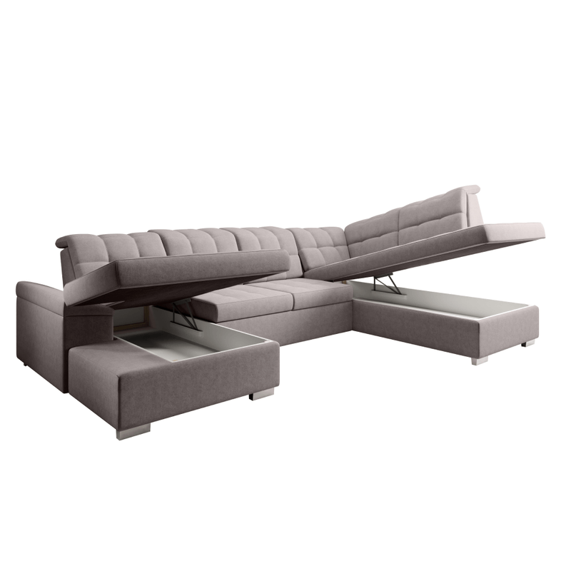 Casa si Gradina - Mobilier - Canapele si coltare - Canapele - Canapea extensibila, gri-bej Taupe, dreapta, OREO U - Infinity.ro