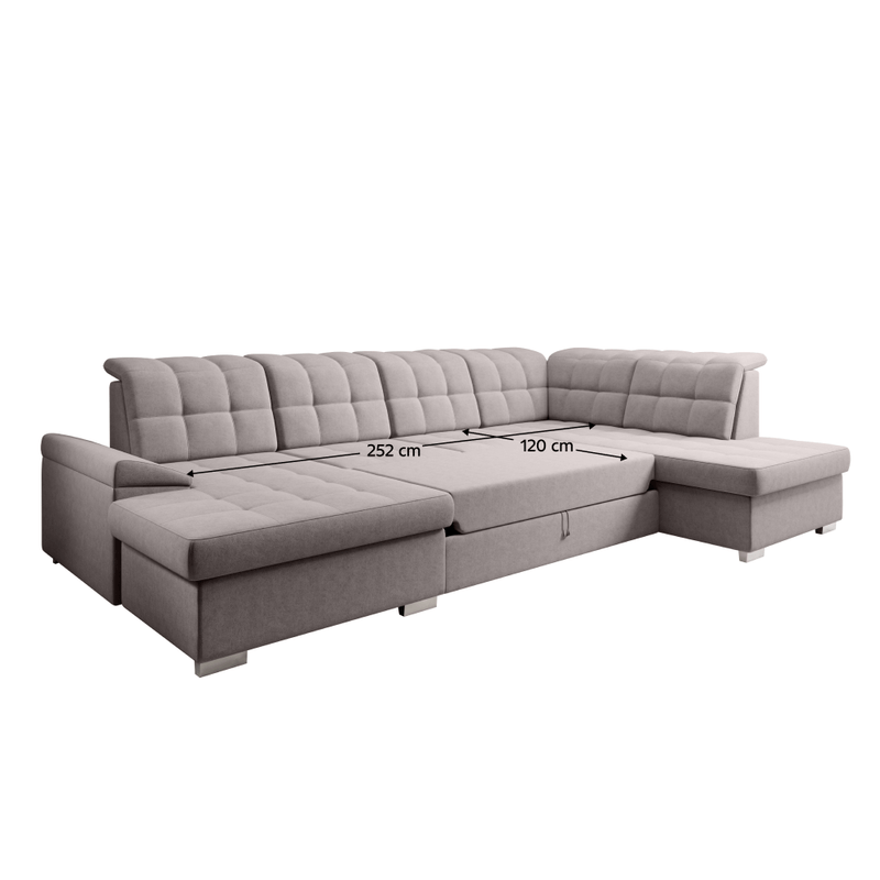 Casa si Gradina - Mobilier - Canapele si coltare - Canapele - Canapea extensibila, gri-bej Taupe, dreapta, OREO U - Infinity.ro