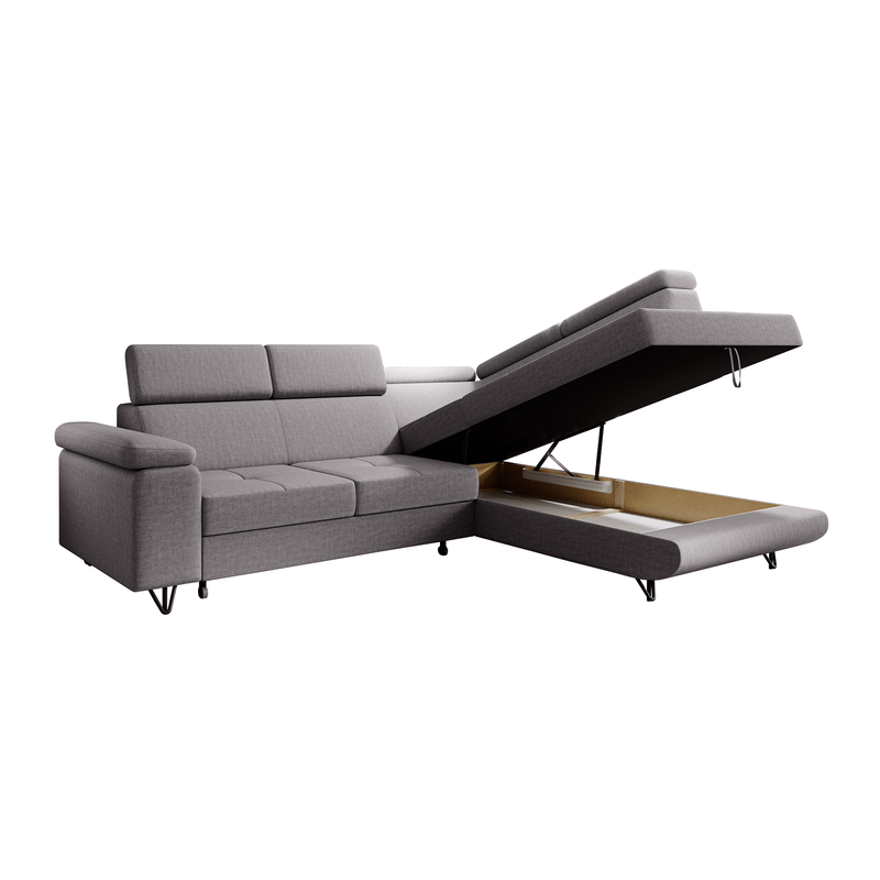 Casa si Gradina - Mobilier - Canapele si coltare - Canapele - Canapea extensibila, gri deschis, dreapta, JOGI ROH - Infinity.ro