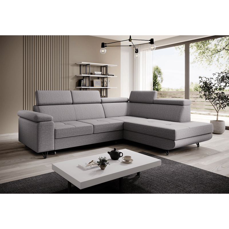 Casa si Gradina - Mobilier - Canapele si coltare - Canapele - Canapea extensibila, gri deschis, dreapta, JOGI ROH - Infinity.ro