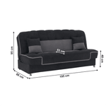 Casa si Gradina - Mobilier - Canapele si coltare - Canapele - Canapea extensibila, gri inchis/gri deschis, PERSI - Infinity.ro