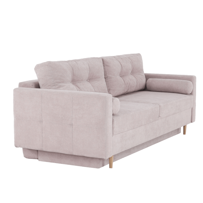 Casa si Gradina - Mobilier - Canapele si coltare - Canapele - Canapea extensibila, roz antic textil Queens, AURELIA - Infinity.ro