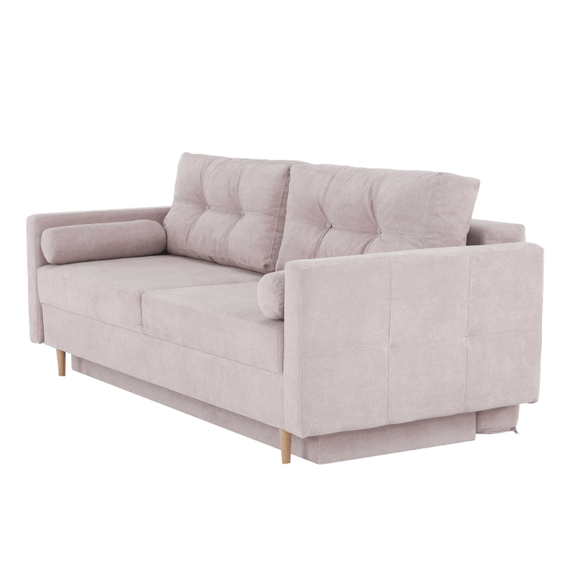 Casa si Gradina - Mobilier - Canapele si coltare - Canapele - Canapea extensibila, roz antic textil Queens, AURELIA - Infinity.ro