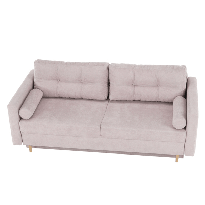 Casa si Gradina - Mobilier - Canapele si coltare - Canapele - Canapea extensibila, roz antic textil Queens, AURELIA - Infinity.ro