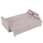 Casa si Gradina - Mobilier - Canapele si coltare - Canapele - Canapea extensibila, roz antic textil Queens, AURELIA - Infinity.ro