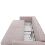 Casa si Gradina - Mobilier - Canapele si coltare - Canapele - Canapea extensibila, roz antic textil Queens, AURELIA - Infinity.ro