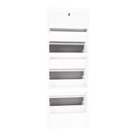 Casa si Gradina - Mobilier - Dulapuri si sifoniere - Dulapuri pantofi - Pantofar, 4 compartimente, alb/gri, SEBER TYP 3 - Infinity.ro
