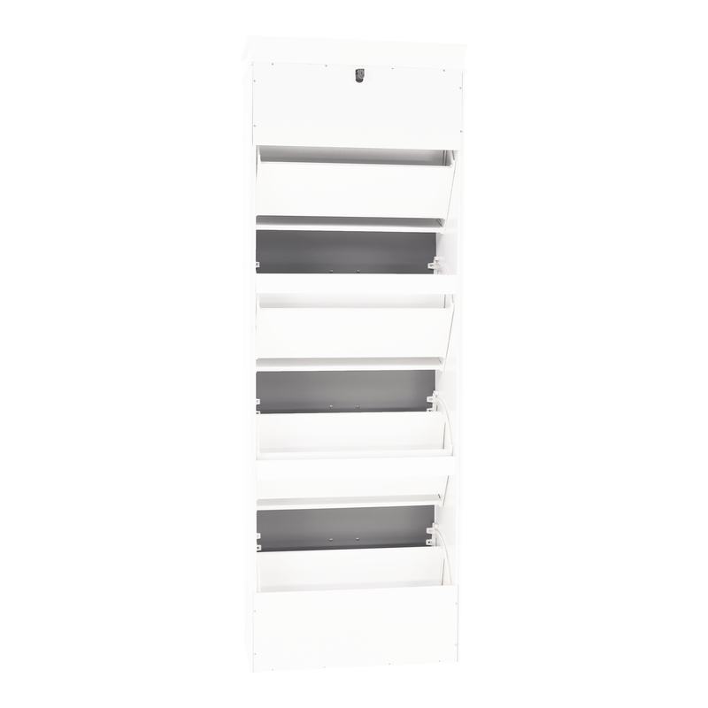 Casa si Gradina - Mobilier - Dulapuri si sifoniere - Dulapuri pantofi - Pantofar, 4 compartimente, alb/gri, SEBER TYP 3 - Infinity.ro