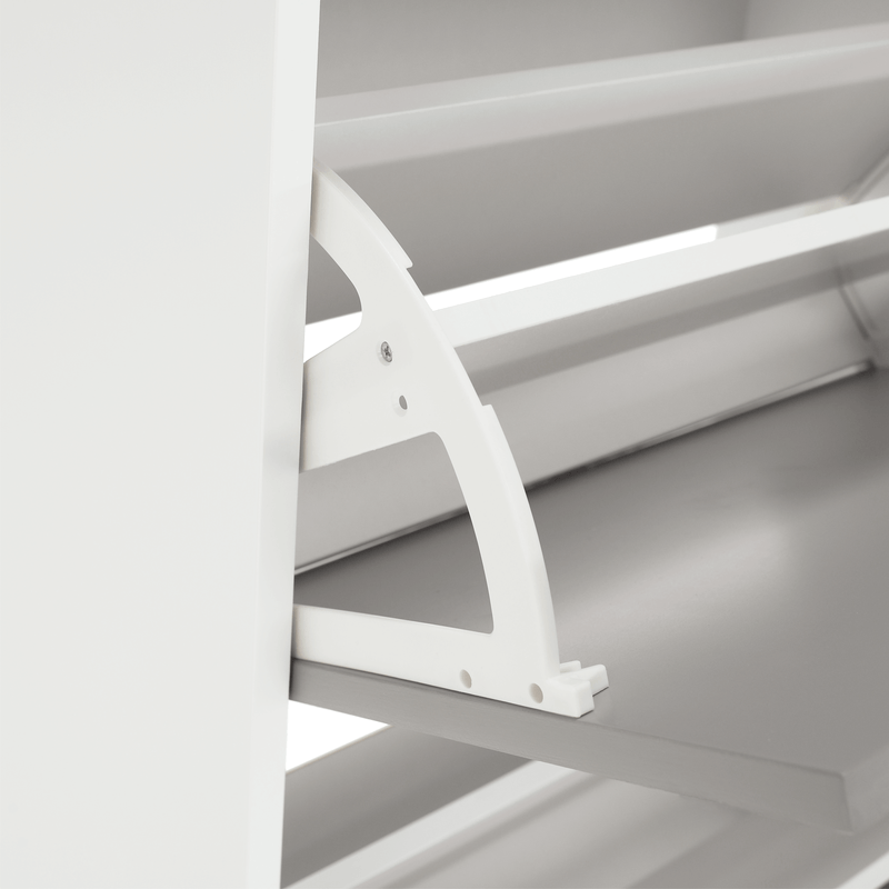 Casa si Gradina - Mobilier - Dulapuri si sifoniere - Dulapuri pantofi - Pantofar, 4 compartimente, alb/gri, SEBER TYP 3 - Infinity.ro