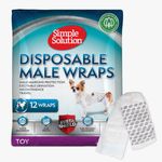 Petshop - Ingrijire si Igiena - Asternuturi si substraturi - Covorase igienice - Simple Solution - Scutece masculi talie foarte mica XS, 12 Buc - Infinity.ro