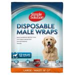 Petshop - Ingrijire si Igiena - Asternuturi si substraturi - Covorase igienice - Simple Solution - Scutece masculi talie mare L, 12 Buc - Infinity.ro