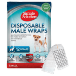 Petshop - Ingrijire si Igiena - Asternuturi si substraturi - Covorase igienice - Simple Solution - Scutece masculi talie mica S, 12 Buc - Infinity.ro