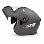 Auto si Moto - Moto - Echipamente protectie moto - Casti moto - Casca Moto/Scuter Flip-Up FIXATO Nova, Viziera Dubla, Protectie UV, Gri, M - Infinity.ro
