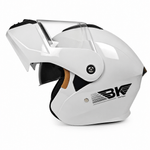 Auto si Moto - Moto - Echipamente protectie moto - Casti moto - Casca Moto/Scuter Flip-Up FIXATO Nova, Viziera Dubla, Protectie UV, Alb, M - Infinity.ro