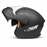Auto si Moto - Moto - Echipamente protectie moto - Casti moto - Casca Moto/Scuter Flip-Up FIXATO Nova, Viziera Dubla, Protectie UV, Negru Mat, M - Infinity.ro
