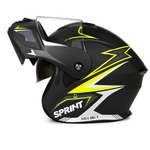 Auto si Moto - Moto - Echipamente protectie moto - Casti moto - Casca Moto/Scuter Flip-Up FIXATO Nova, Viziera Dubla, Protectie UV, Verde, L - Infinity.ro