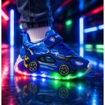Fashion, accesorii si bijuterii - Copii - Incaltaminte copii - Sneakers si tenisi copii - Adidasi cu luminite pentru baietei - Masinuta albastra Super LED Marimea 23 - Infinity.ro