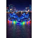 Fashion, accesorii si bijuterii - Copii - Incaltaminte copii - Sneakers si tenisi copii - Adidasi cu luminite pentru baietei - Masinuta albastra Super LED Marimea 23 - Infinity.ro