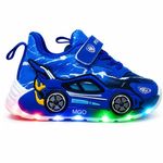 Fashion, accesorii si bijuterii - Copii - Incaltaminte copii - Sneakers si tenisi copii - Adidasi cu luminite pentru baietei - Masinuta albastra Super LED Marimea 23 - Infinity.ro