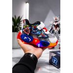 Fashion, accesorii si bijuterii - Copii - Incaltaminte copii - Sneakers si tenisi copii - Pantofi sport cu lumini LED, Model Robo, Multicolor Marimea 21 - Infinity.ro