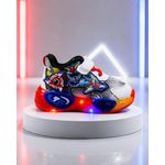 Fashion, accesorii si bijuterii - Copii - Incaltaminte copii - Sneakers si tenisi copii - Pantofi sport cu lumini LED, Model Robo, Multicolor Marimea 21 - Infinity.ro