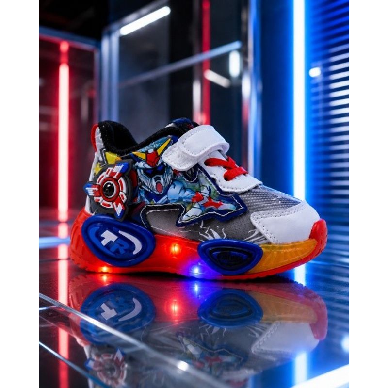 Fashion, accesorii si bijuterii - Copii - Incaltaminte copii - Sneakers si tenisi copii - Pantofi sport cu lumini LED, Model Robo, Multicolor Marimea 21 - Infinity.ro