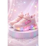 Fashion, accesorii si bijuterii - Copii - Incaltaminte copii - Sneakers si tenisi copii - Adidasi cu luminite pentru fetite CYX Marimea 21 - Roz - Infinity.ro