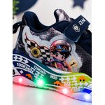 Fashion, accesorii si bijuterii - Copii - Incaltaminte copii - Sneakers si tenisi copii - Pantofi sport cu lumini LED, Model Masinuta de curse, Superbaby, Bleumarine Marimea 21 - Infinity.ro