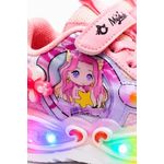 Fashion, accesorii si bijuterii - Copii - Incaltaminte copii - Sneakers si tenisi copii - Adidasi pentru fetite, roz cu luminite LED Marimea 21 - Roz - Infinity.ro