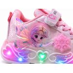 Fashion, accesorii si bijuterii - Copii - Incaltaminte copii - Sneakers si tenisi copii - Pantofi sport cu luminite, Model cu Zana, Piele ecologica, Fete, Roz Marimea 22 - Mov - Infinity.ro