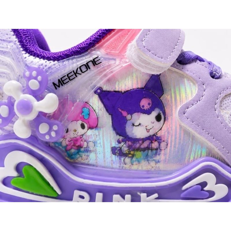 Fashion, accesorii si bijuterii - Copii - Incaltaminte copii - Pantofi copii - Pantofi sport cu luminite, Model cu holograma, Piele ecologica, Fete, Mov Marimea 21 - Mov - Infinity.ro