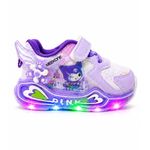 Fashion, accesorii si bijuterii - Copii - Incaltaminte copii - Pantofi copii - Pantofi sport cu luminite, Model cu holograma, Piele ecologica, Fete, Mov Marimea 21 - Mov - Infinity.ro
